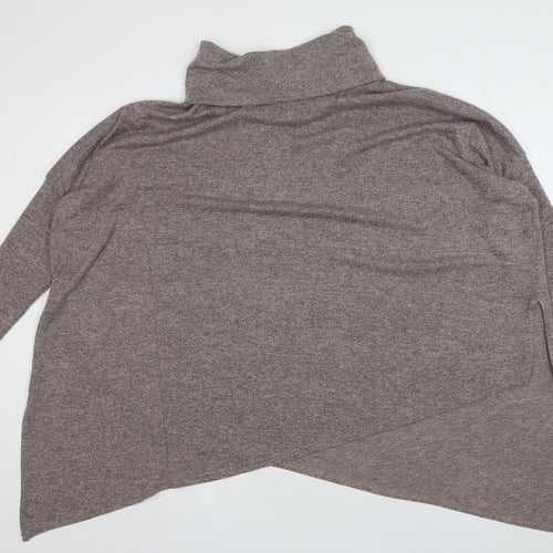 New Look Womens Beige Roll Neck  Polyester Pullover Jumper Size M