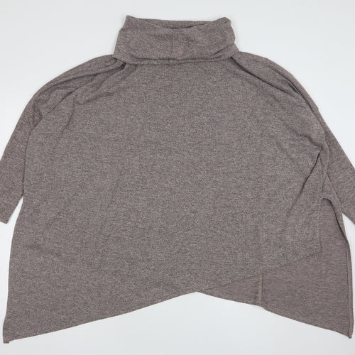 New Look Womens Beige Roll Neck  Polyester Pullover Jumper Size M