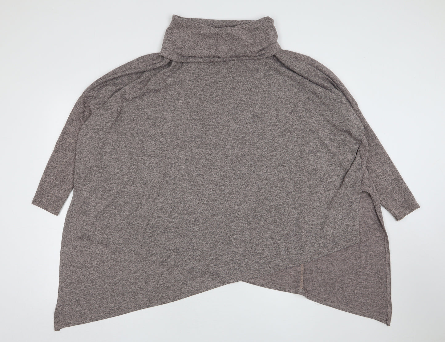 New Look Womens Beige Roll Neck  Polyester Pullover Jumper Size M