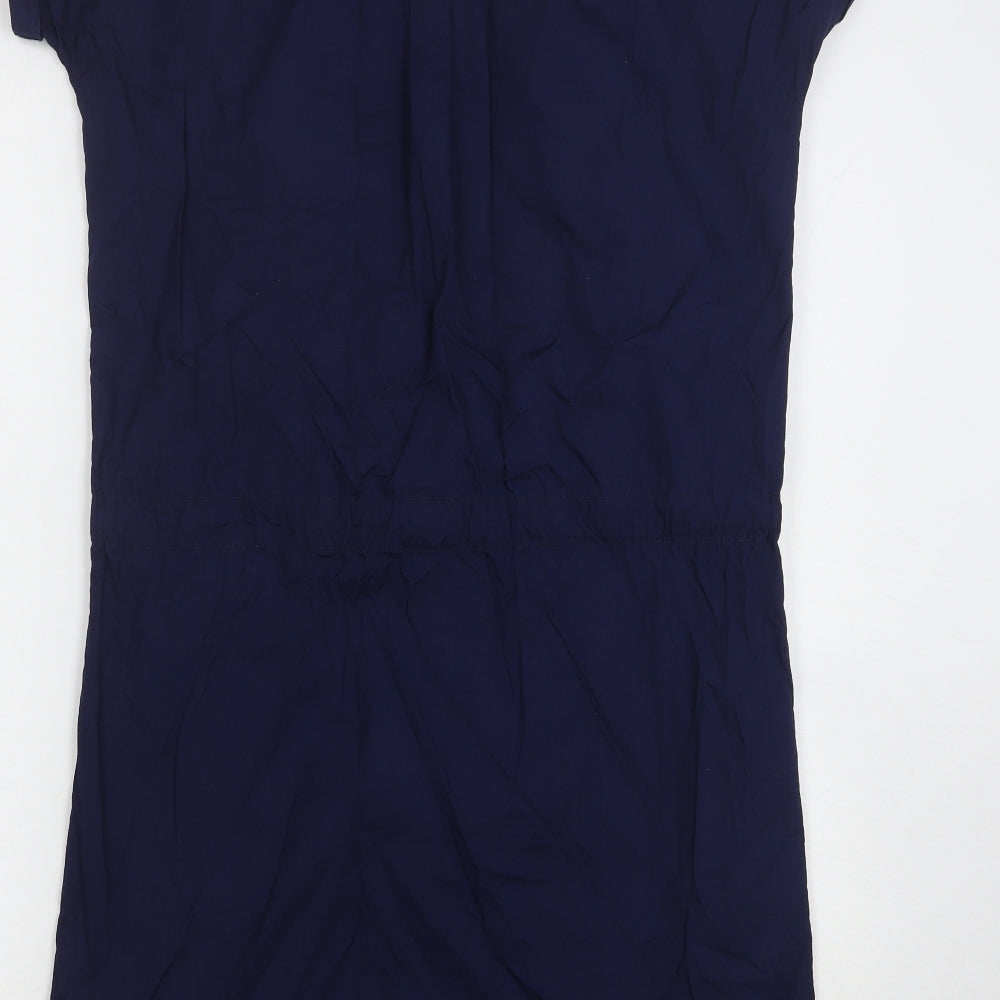Trespass Womens Blue  Cotton Shirt Dress  Size 10  Collared