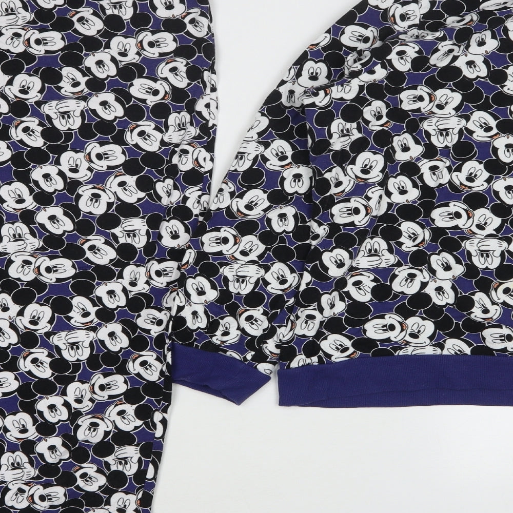 George Womens Blue Geometric Cotton Top Pyjama Set Size 20   - Mickey Mouse