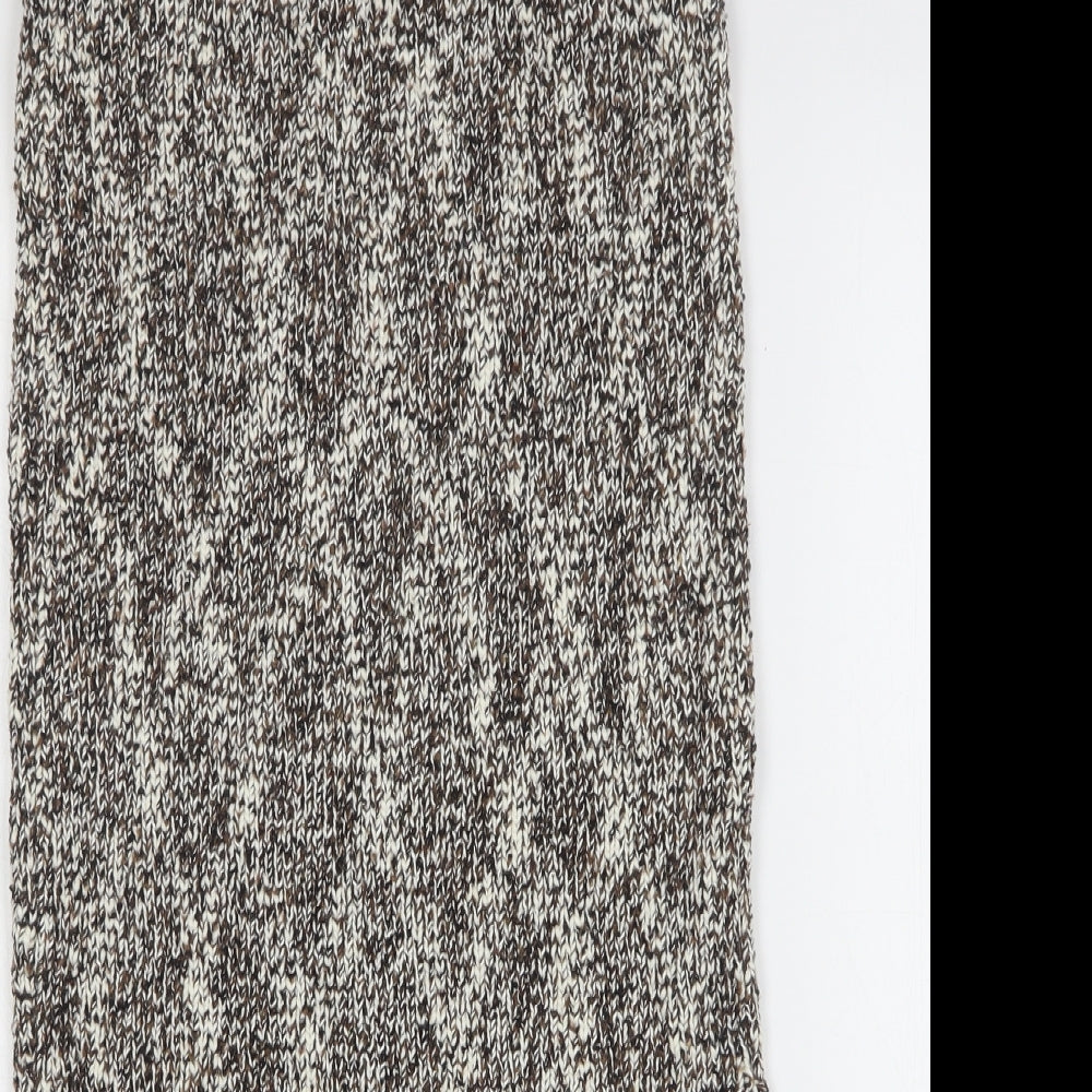 PEP&CO Womens Beige  Cotton Straight & Pencil Skirt Size S