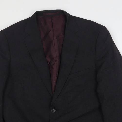 Marks and Spencer Mens Grey  Wool Jacket Suit Jacket Size 42