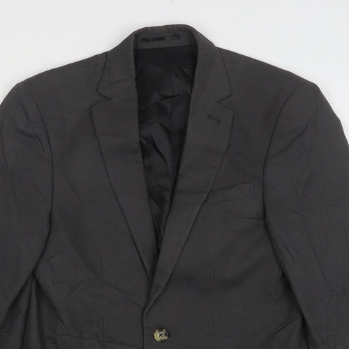 ASOS Mens Grey  Cotton Jacket Suit Jacket Size 34