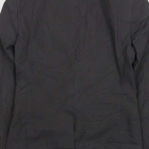 ASOS Mens Grey  Cotton Jacket Suit Jacket Size 34