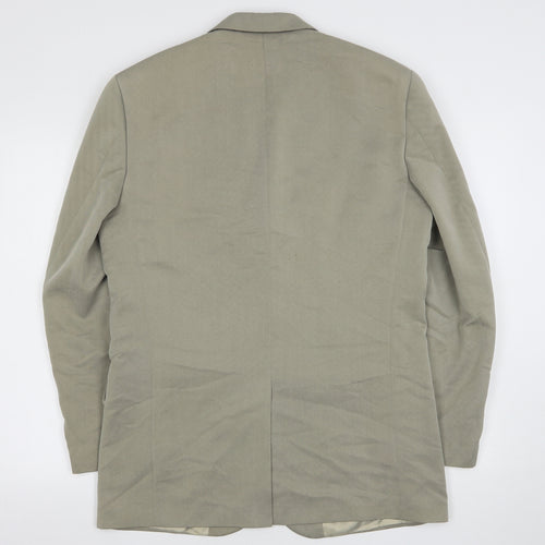 River Island  Mens Green  Lyocell Jacket Suit Jacket Size 38