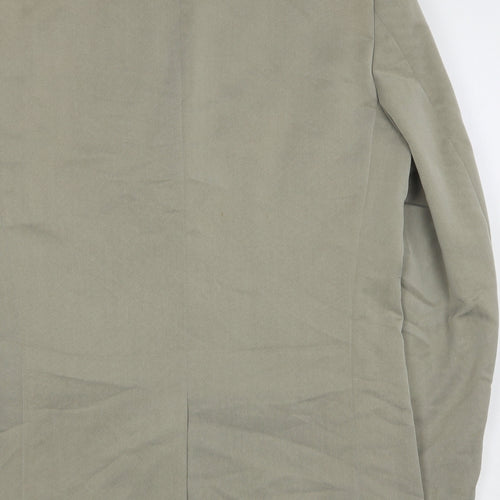 River Island  Mens Green  Lyocell Jacket Suit Jacket Size 38