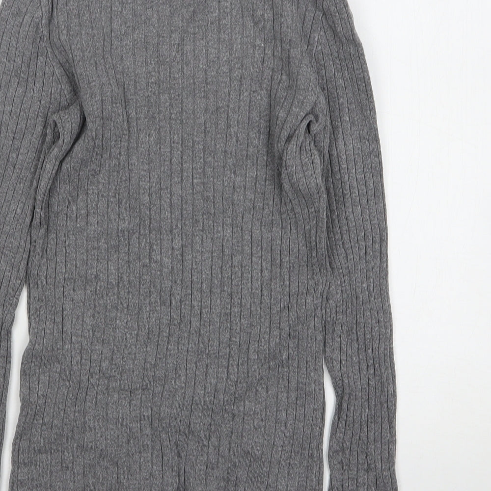 Primark Womens Grey High Neck  Polyester Pullover Jumper Size 10