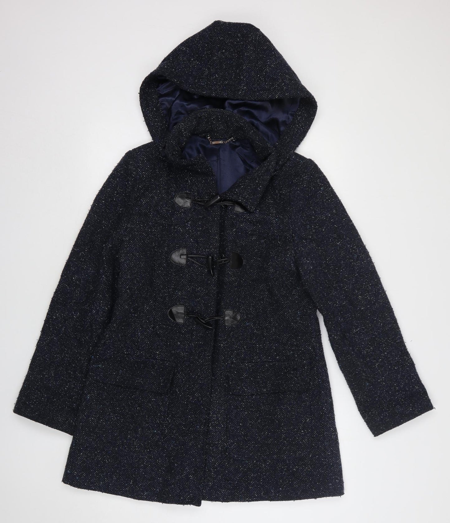 Laura Ashley Womens Blue   Overcoat Coat Size 12