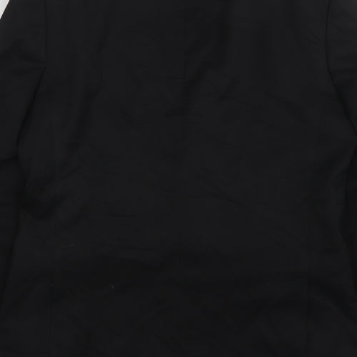 Tom English  Mens Black  Polyester Jacket Suit Jacket Size 38