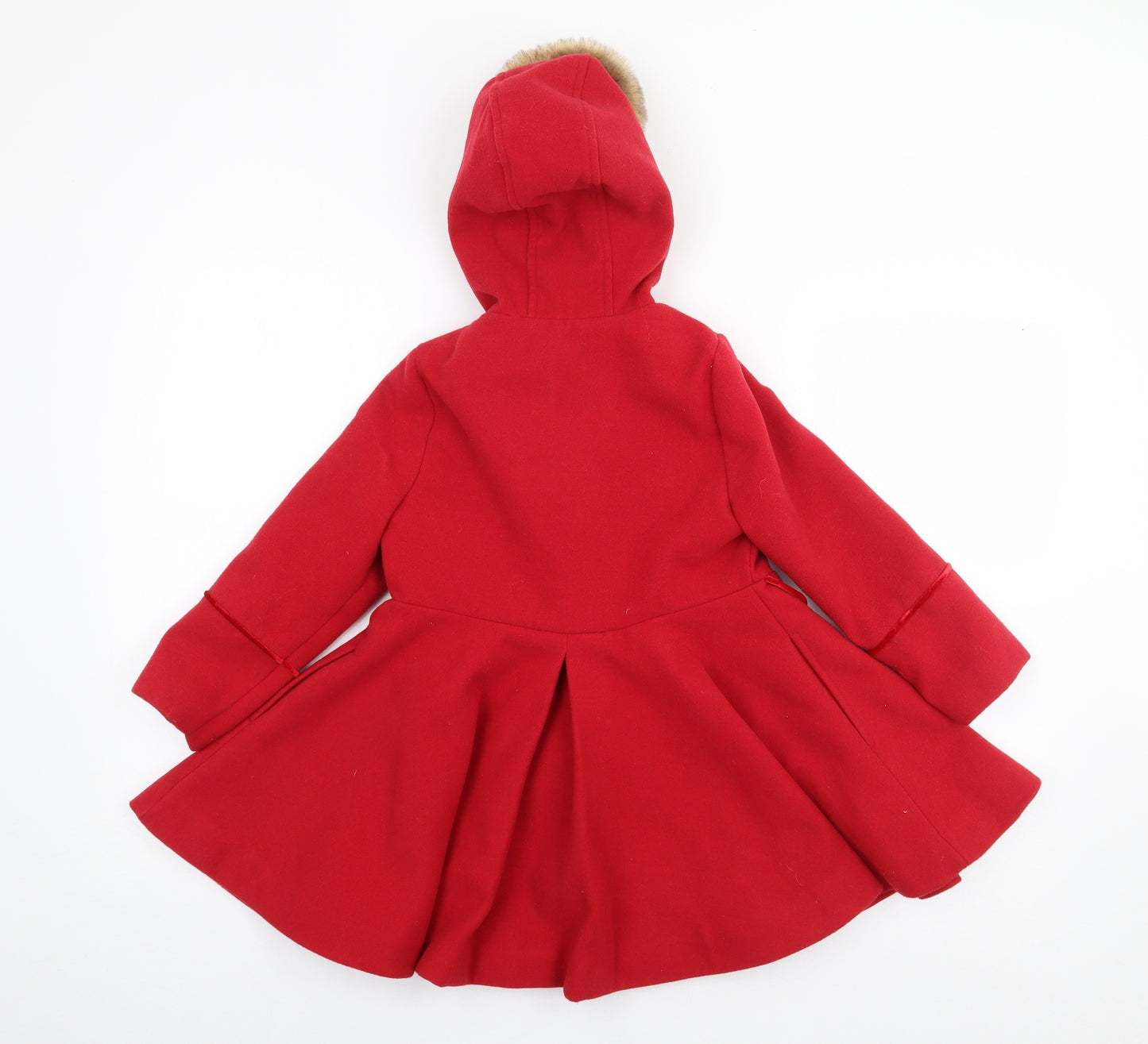 F&F Girls Red   Jacket  Size 5-6 Years  Button