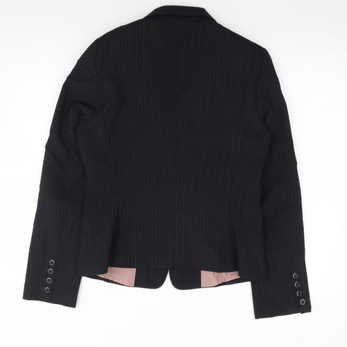 Lime Womens Black   Jacket Blazer Size 12  Button