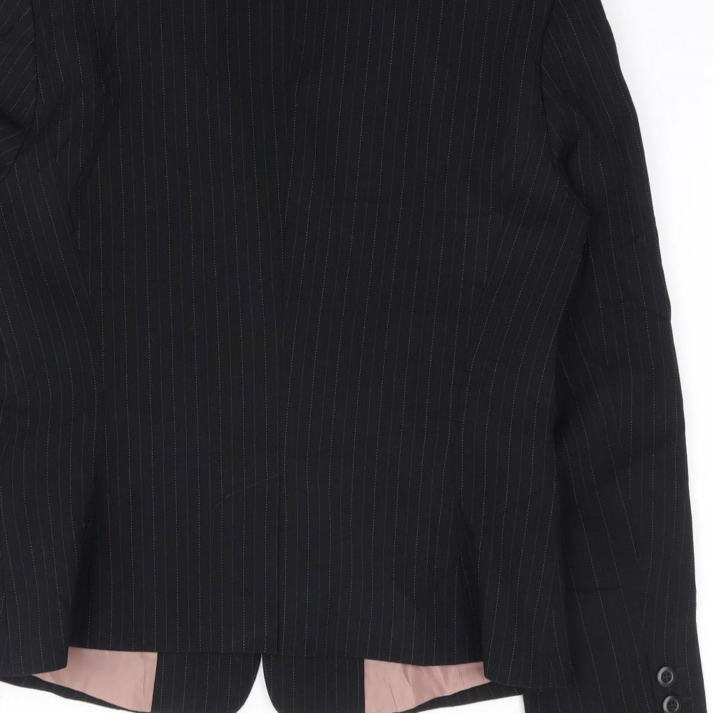 Lime Womens Black   Jacket Blazer Size 12  Button