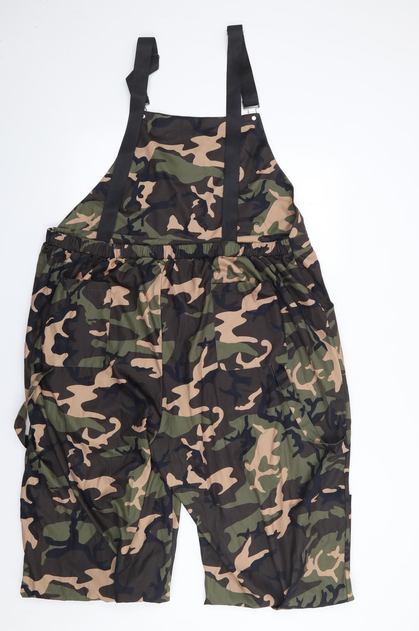 SheIn Womens Multicoloured Camouflage Polyester Dungaree One-Piece Size 4XL L27 in