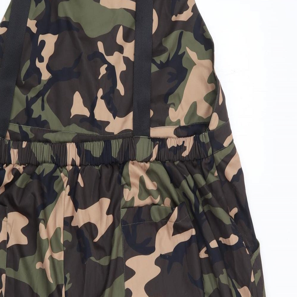 SheIn Womens Multicoloured Camouflage Polyester Dungaree One-Piece Size 4XL L27 in