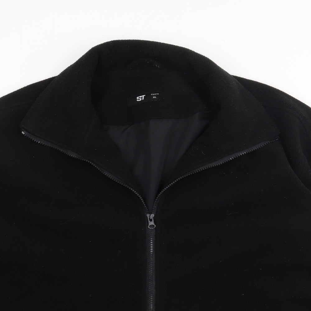 ST Mens Black   Jacket  Size XL  Zip