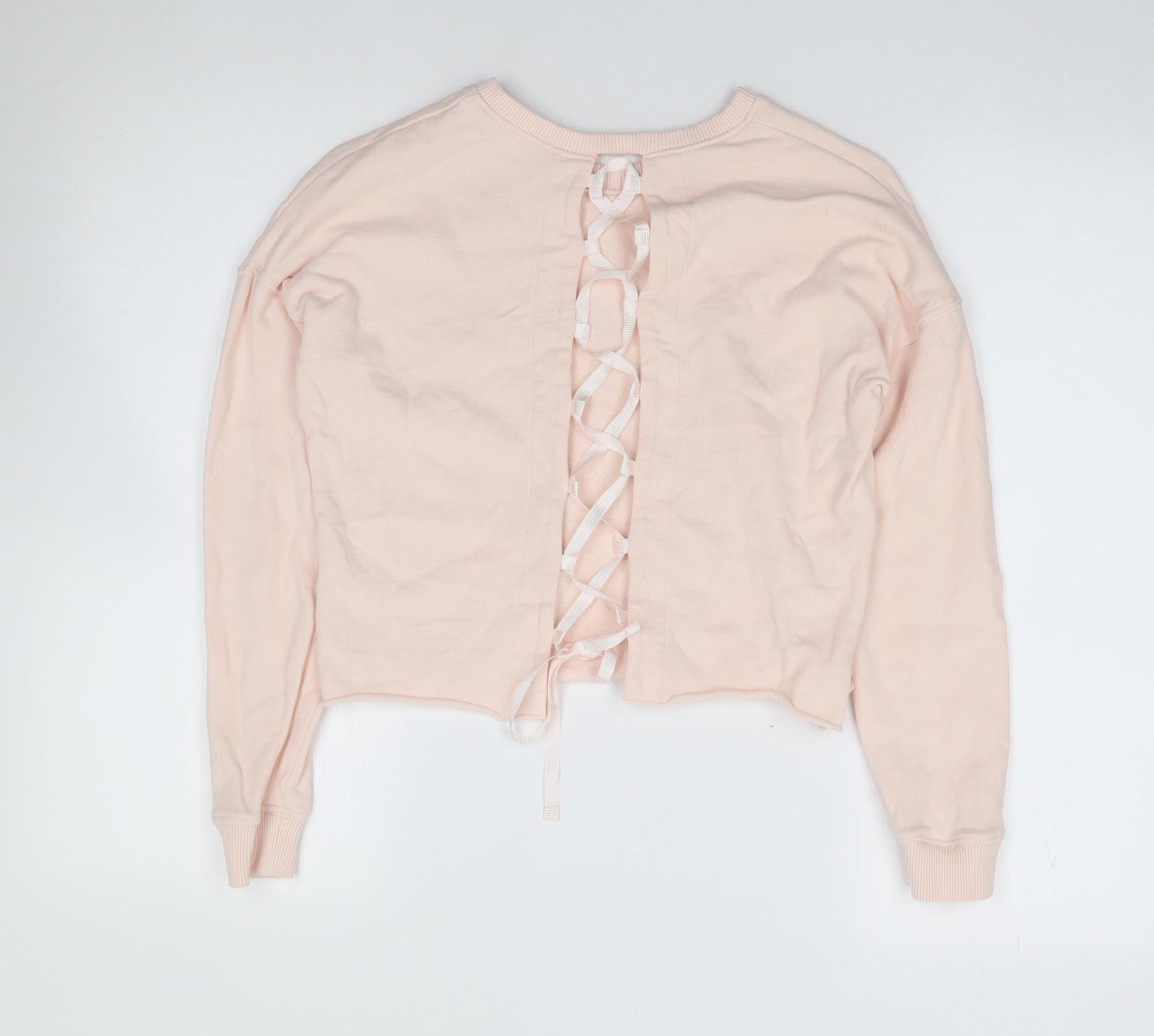 Miss Selfridge Womens Pink  100% Cotton Pullover Sweatshirt Size 4  Pullover