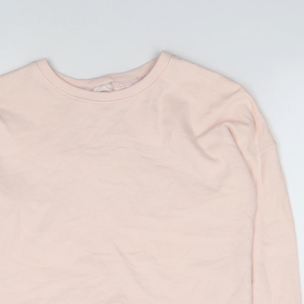 Miss Selfridge Womens Pink  100% Cotton Pullover Sweatshirt Size 4  Pullover