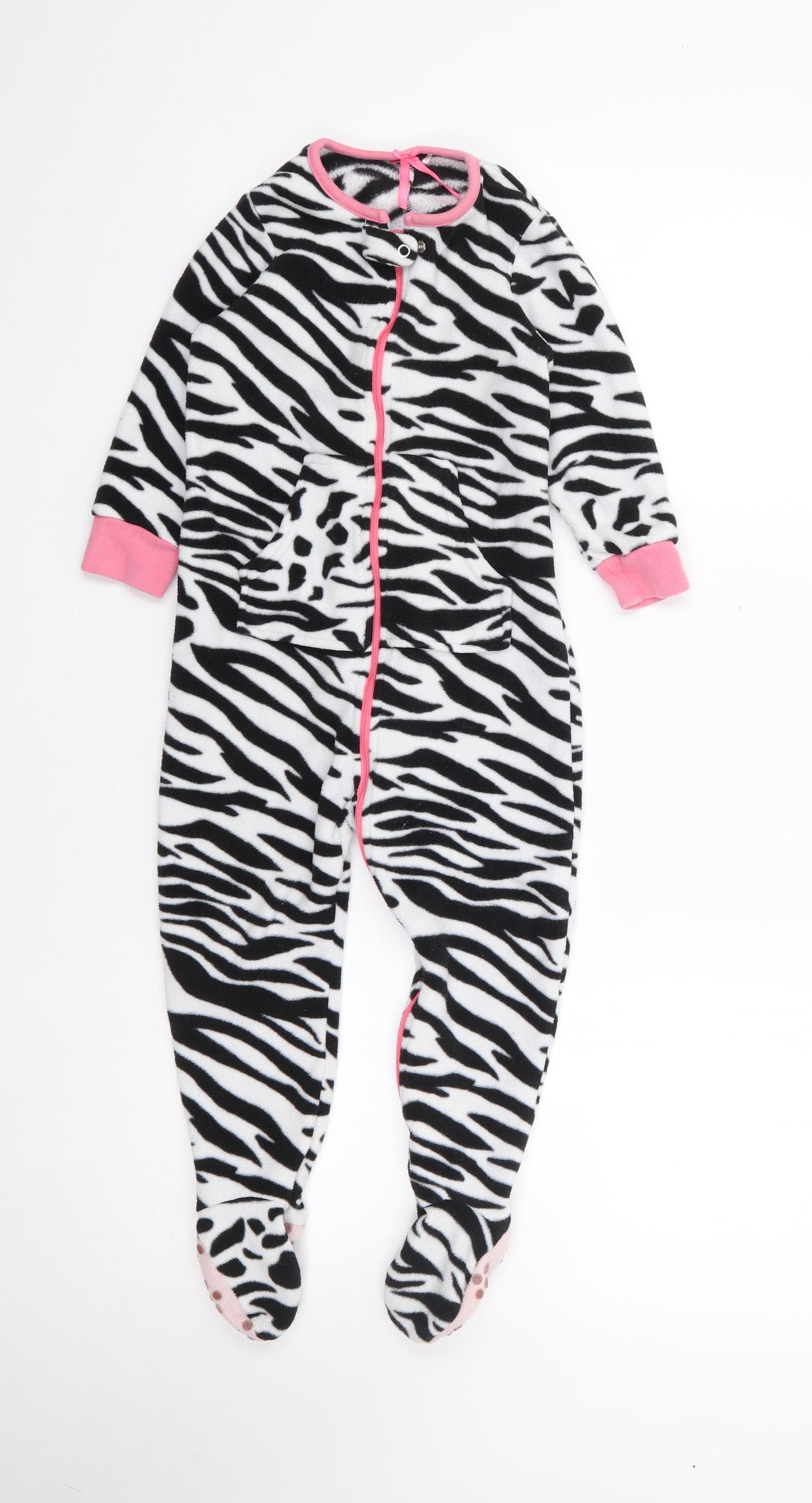 NEXT Girls Multicoloured Animal Print Polyester Top One Piece Size 2-3 Years  Zip