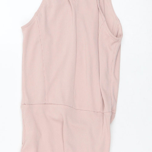 Miss Selfridge Womens Pink  Polyester Bodysuit One-Piece Size 4 L10 in