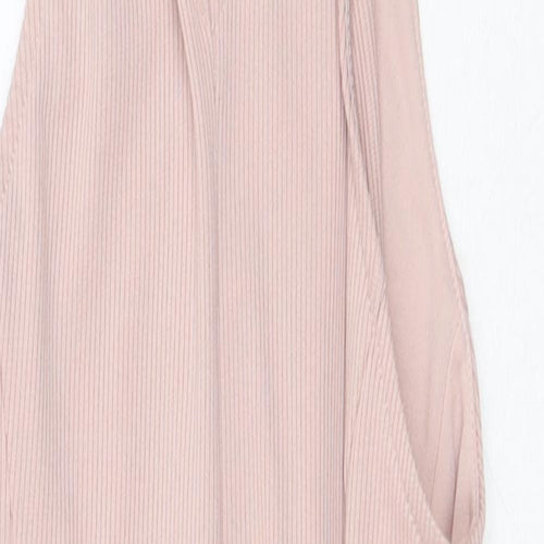 Miss Selfridge Womens Pink  Polyester Bodysuit One-Piece Size 4 L10 in