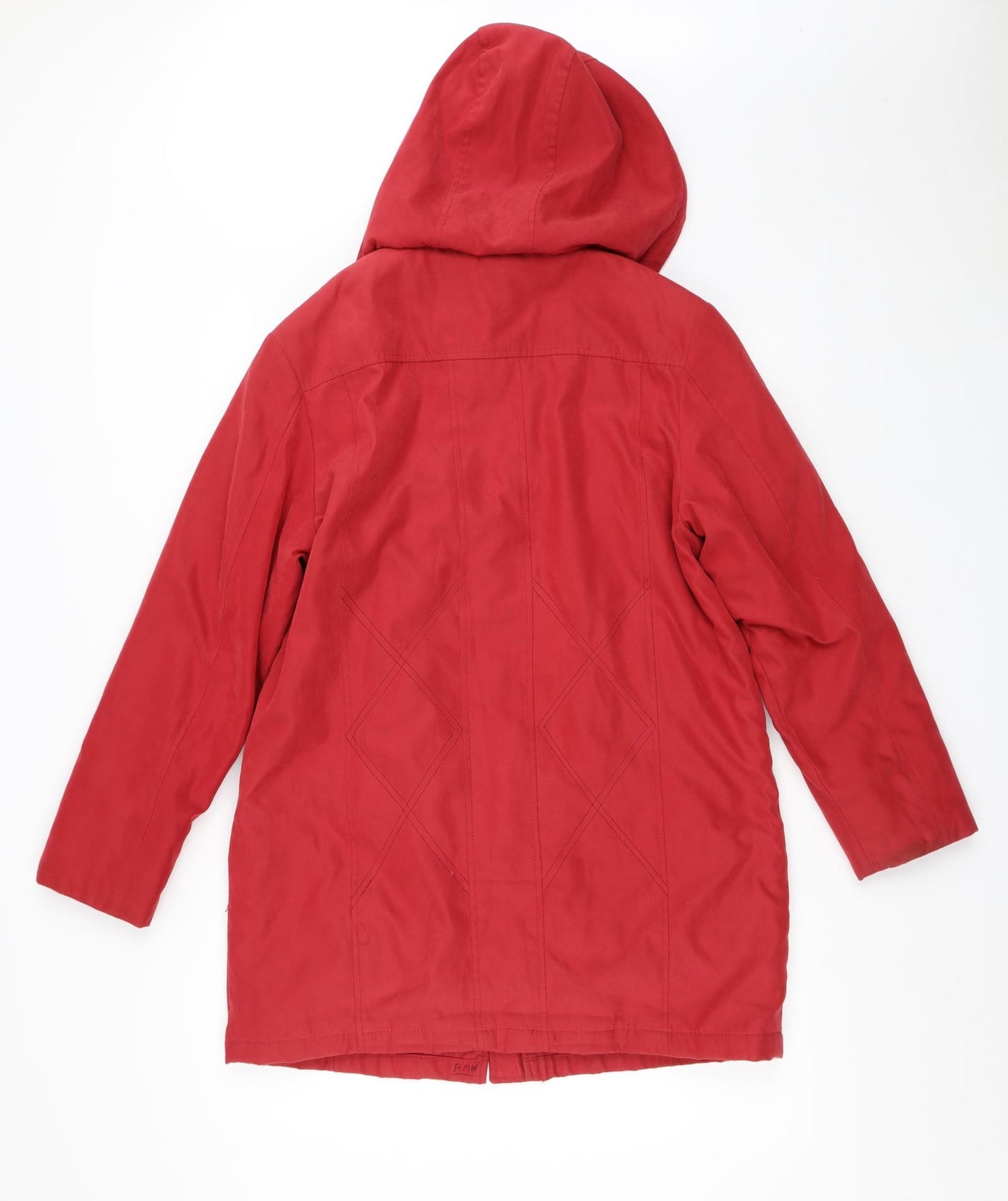 ELEGAUZE Womens Red   Jacket Coat Size 10