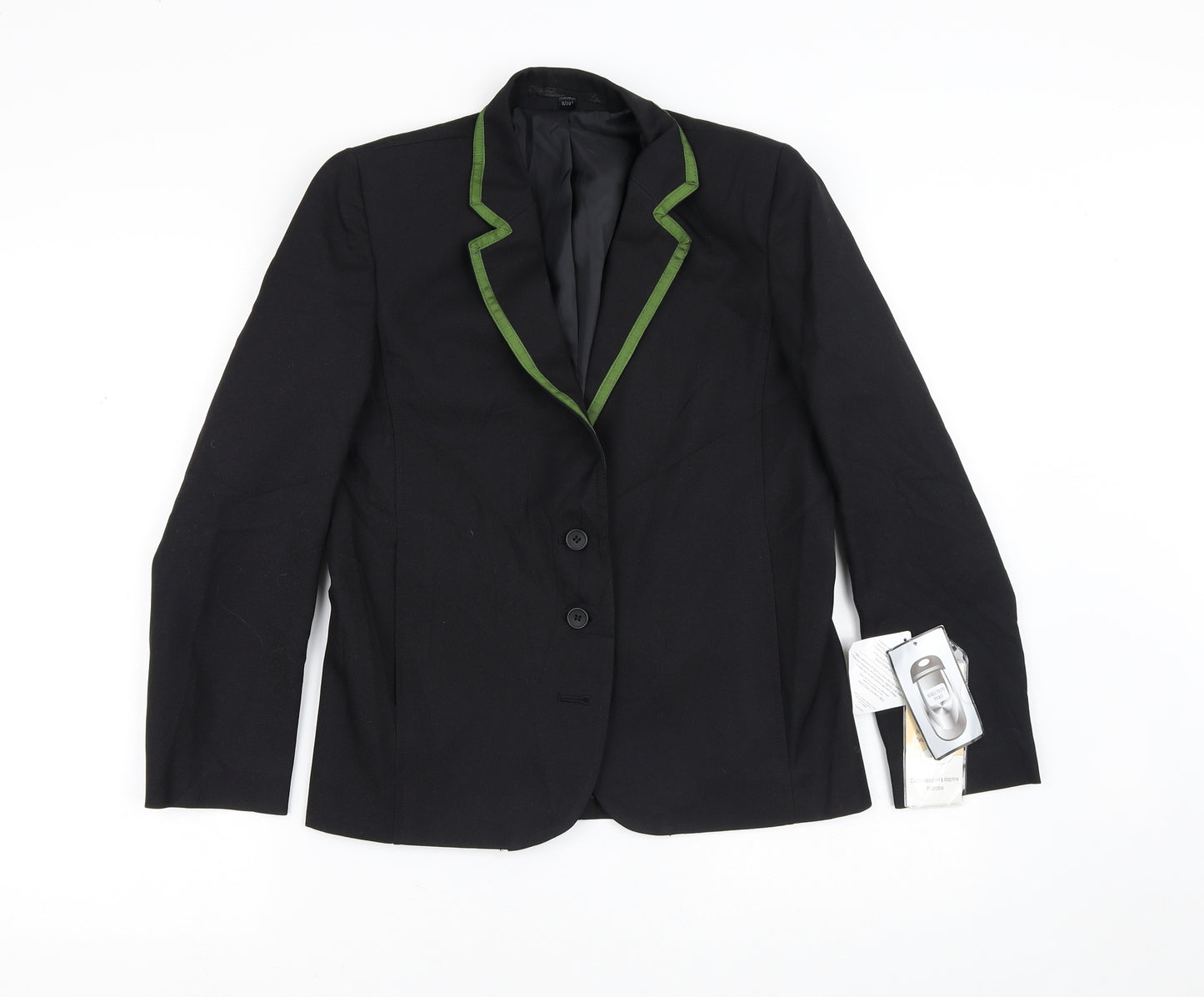 Beaumont Girls Black   Jacket Blazer Size S  Button