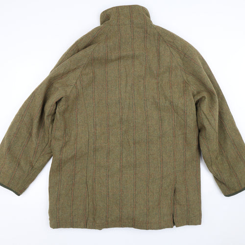 Sherwood Mens Green Striped  Jacket Coat Size L