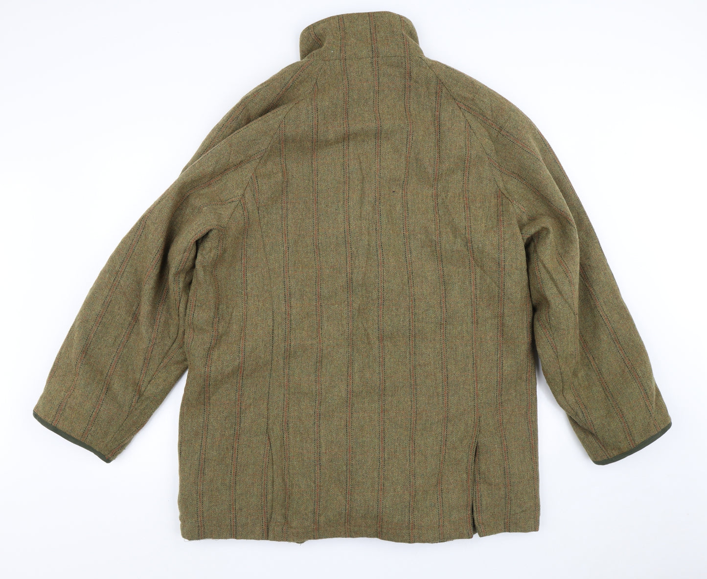 Sherwood Mens Green Striped  Jacket Coat Size L