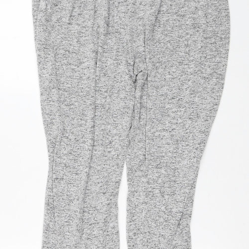 Preworn Mens Grey Geometric Viscose Sweatpants Trousers Size L L25 in Regular
