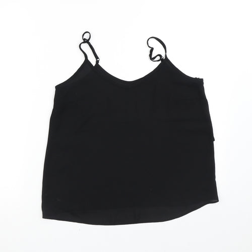 Atmosphere Womens Black  Polyester Tunic Blouse Size 10 V-Neck