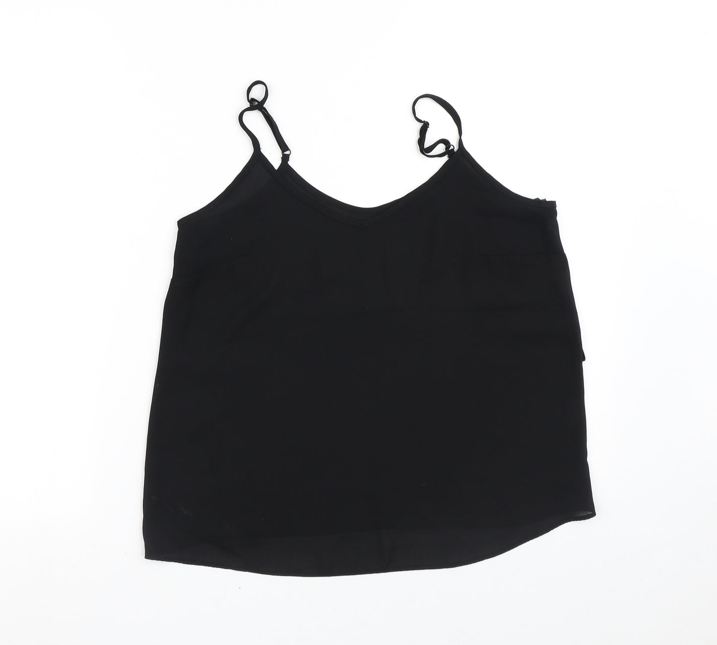 Atmosphere Womens Black  Polyester Tunic Blouse Size 10 V-Neck