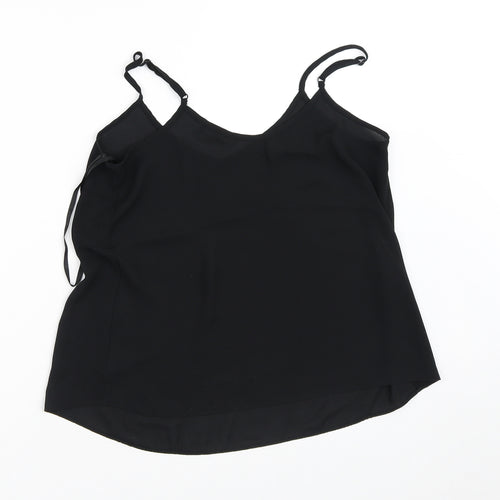 Atmosphere Womens Black  Polyester Tunic Blouse Size 10 V-Neck
