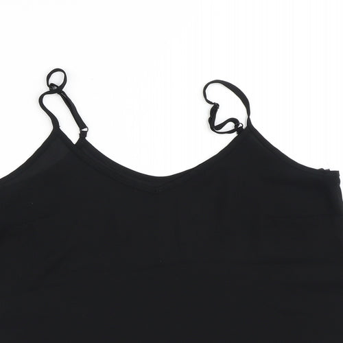 Atmosphere Womens Black  Polyester Tunic Blouse Size 10 V-Neck