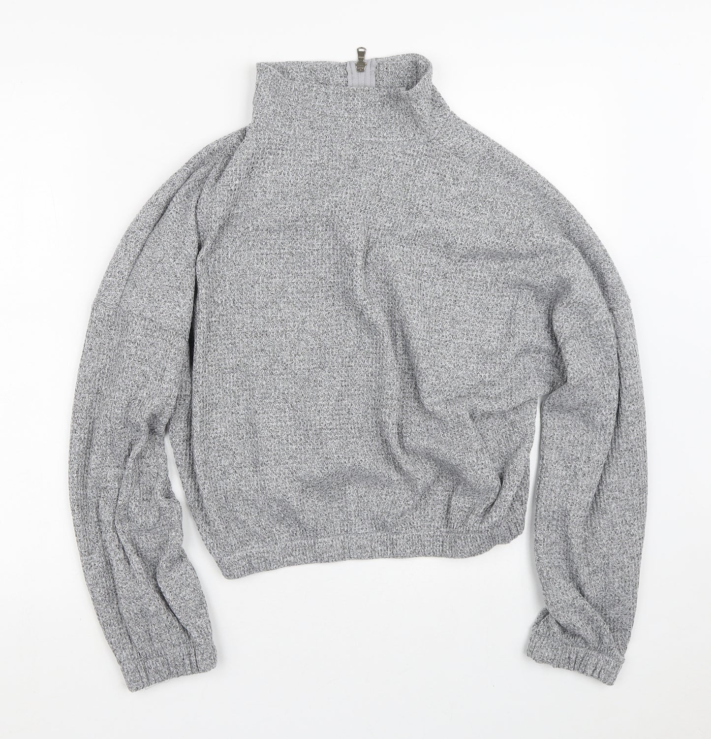 Pep & Co  Womens Grey  Polyester Full Zip Sweatshirt Size 18