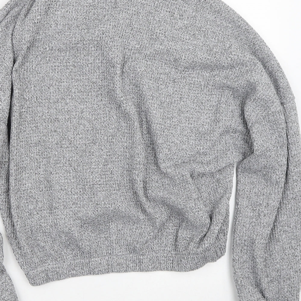 Pep & Co  Womens Grey  Polyester Full Zip Sweatshirt Size 18