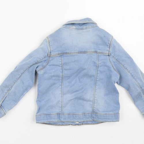 Matalan Girls Blue   Jacket  Size 2-3 Years  Button