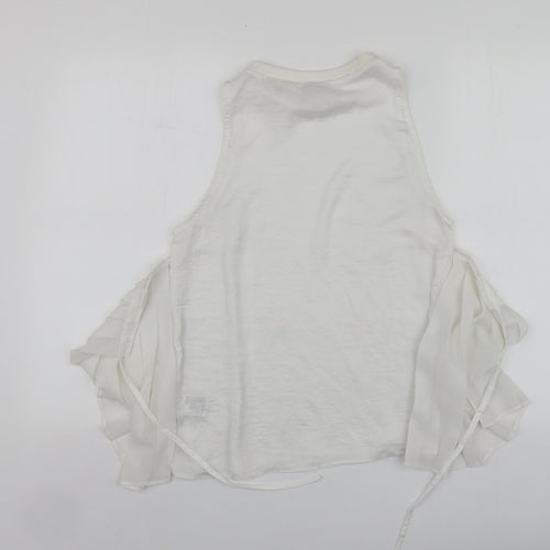 Light before Dark Womens White  Polyester Basic Blouse Size XS Round Neck