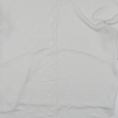 Gallery Womens White  Polyester Basic Blouse Size L Round Neck