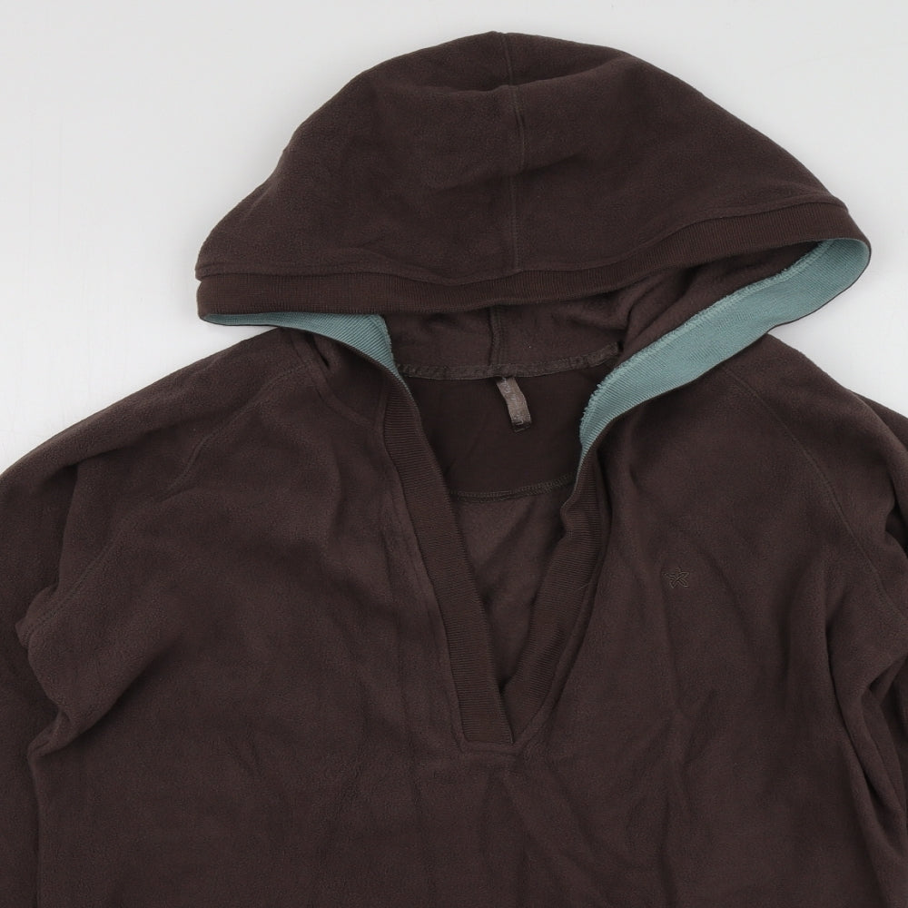 Evie Womens Brown  Polyester Pullover Hoodie Size 18