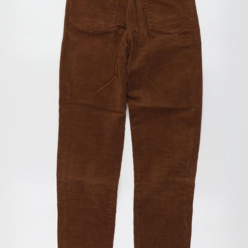 Pull&Bear Womens Brown  Cotton Jegging Trousers Size 32 L27 in Regular