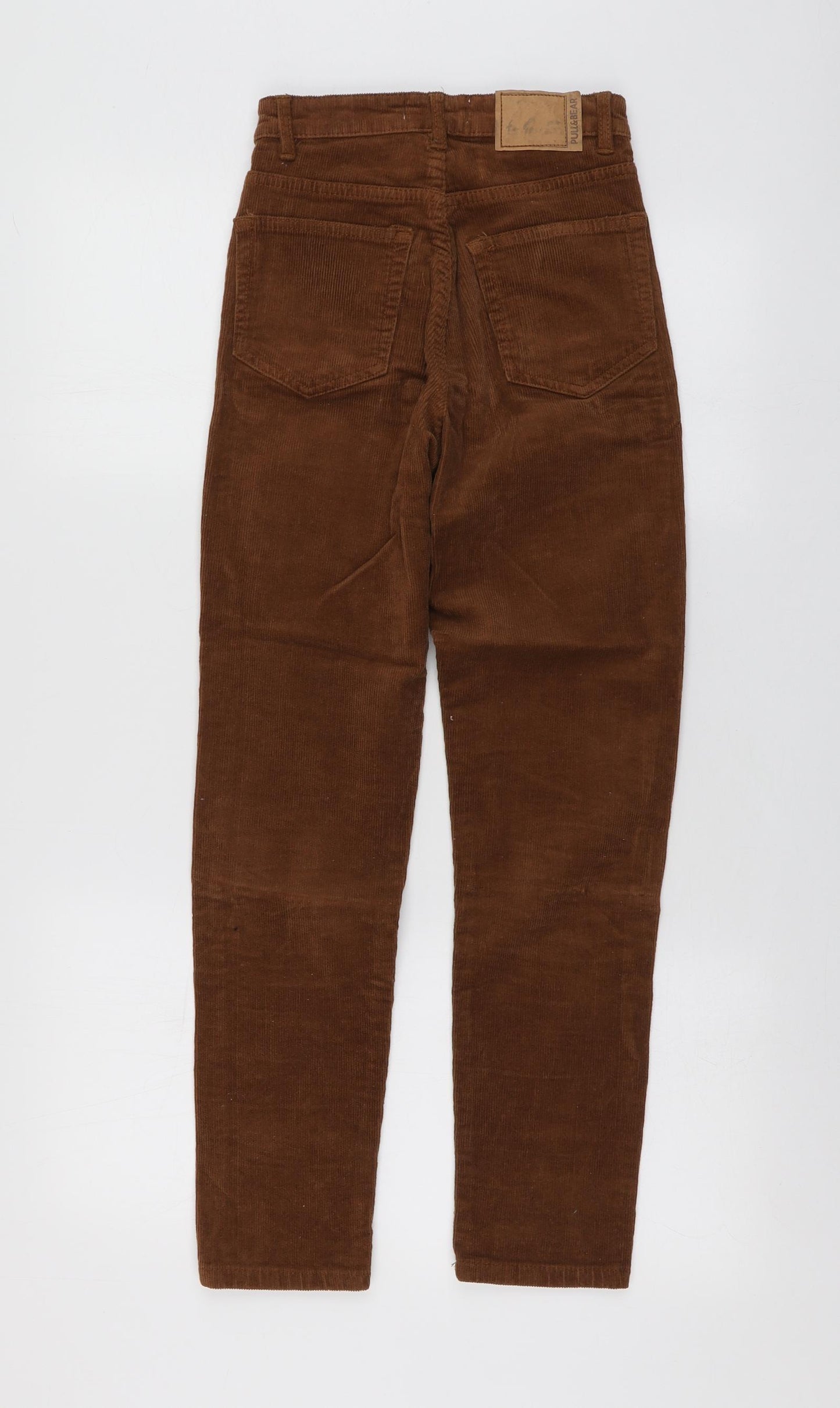 Pull&Bear Womens Brown  Cotton Jegging Trousers Size 32 L27 in Regular