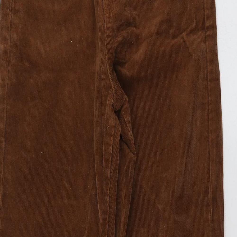 Pull&Bear Womens Brown  Cotton Jegging Trousers Size 32 L27 in Regular