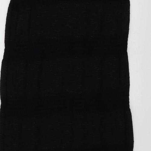 Topshop Womens Black  Polyester A-Line  Size 16  Round Neck