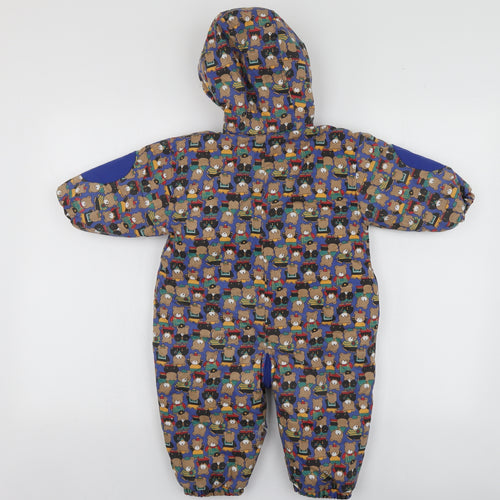 Bee Bo Boys Blue Geometric  Jacket  Size 18-24 Months    - playsuit outerwear