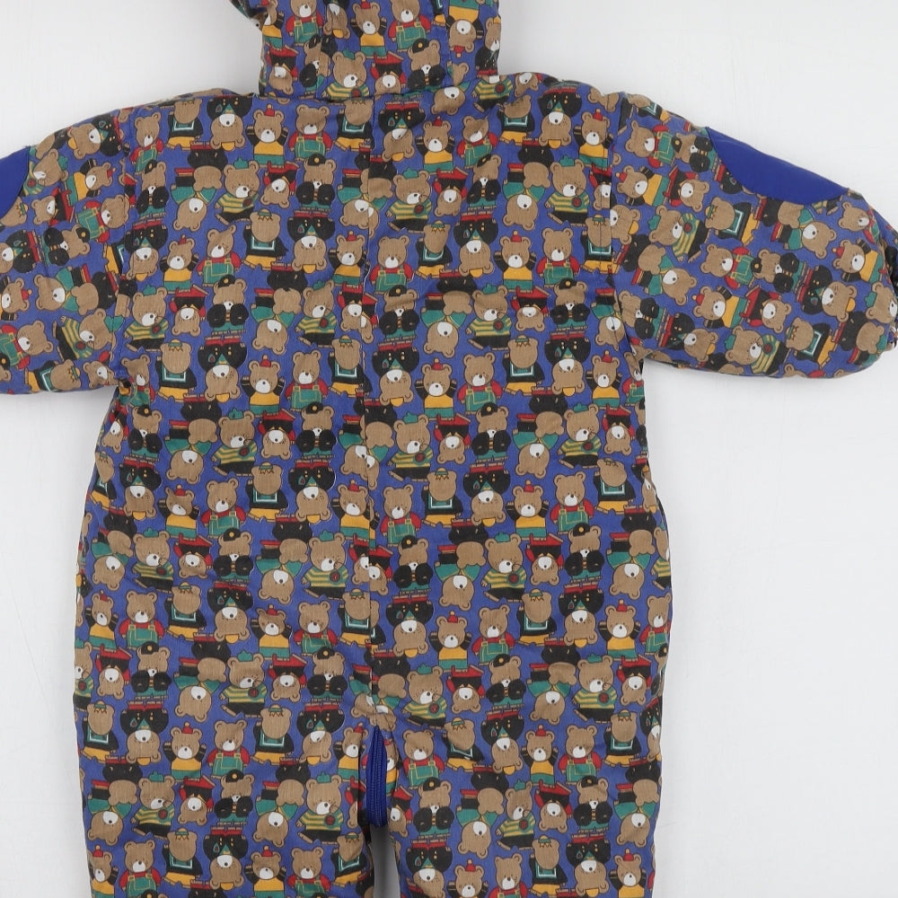 Bee Bo Boys Blue Geometric  Jacket  Size 18-24 Months    - playsuit outerwear