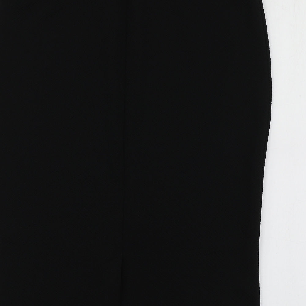 George Womens Black  Polyester A-Line Skirt Size 14