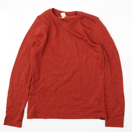 DECATHLON Mens Red Round Neck  Polyester Pullover Jumper Size M