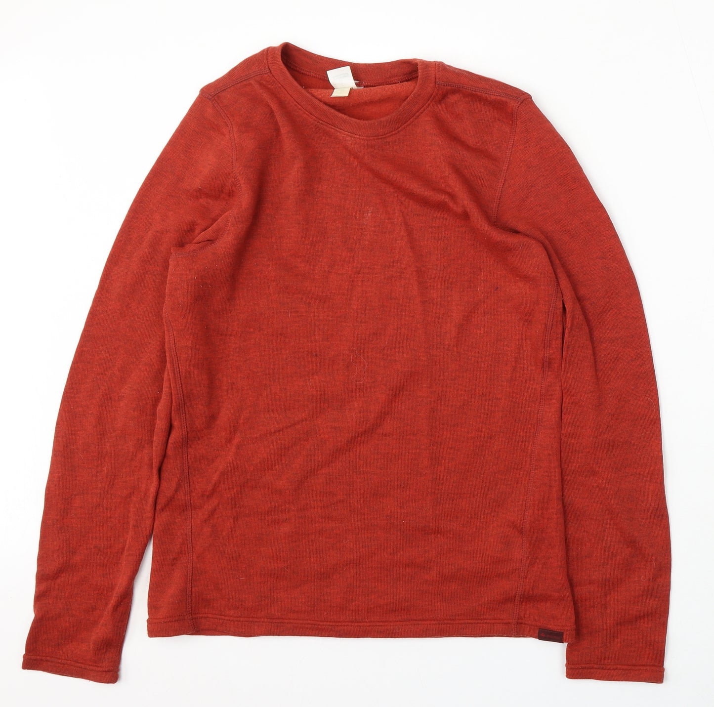 DECATHLON Mens Red Round Neck  Polyester Pullover Jumper Size M