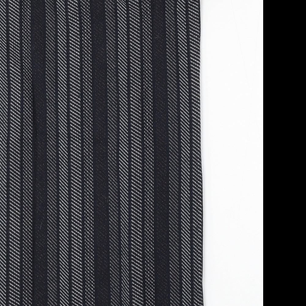 NEXT Womens Black Geometric Polyester Pencil Dress  Size 10  Round Neck